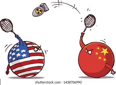 nuclear badminton china attack versus usa