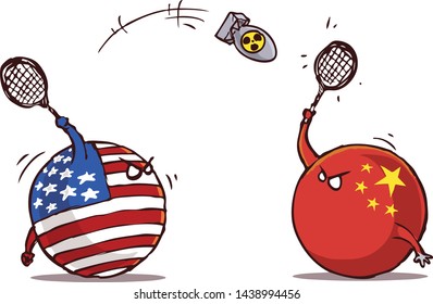nuclear badminton usa attack versus china
