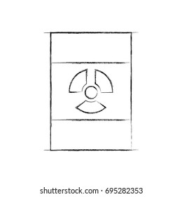 nuclear barrel isolated icon