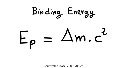 Kernenergie in Physik und Chemie. Wissenschaftliche Ressourcen für Lehrer und Studenten. Doodle-Handschrift-Konzept.