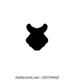 Symbol für Atombomben. Einfach Stil ohne Plakathintergrund. Design-Element für das Logo der Nuklearbombe. T-Shirt-Druck mit Atombombe. Vektor für Aufkleber.
