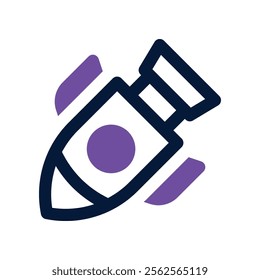 nuclear bomb icon. vector dual tone icon for your website, mobile, presentation, and logo design.