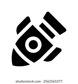 nuclear bomb icon. vector glyph icon for your website, mobile, presentation, and logo design.