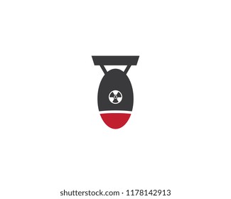 Nuclear bomb logo icon