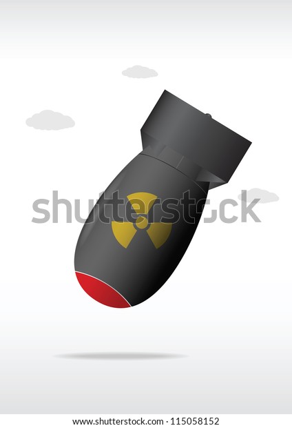 Nuclear bomb. Vector\
illustration