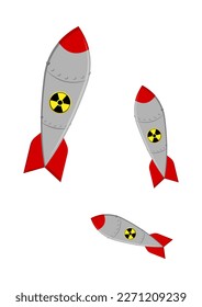Nuclear Bomb Weapon Clipart Vector