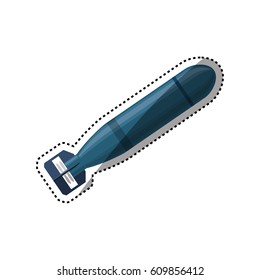 Nuclear bomb weapon vector illustration graphic design