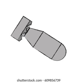 Nuclear bomb weapon vector illustration graphic design
