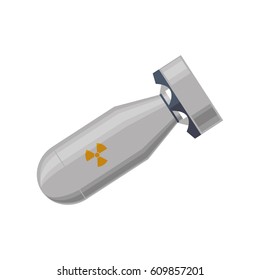 Nuclear bomb weapon vector illustration graphic design
