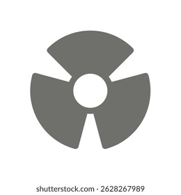 nuclear chemistry simple flat icon illustration