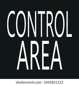 Icono de vector de símbolo de zona controlada nuclear