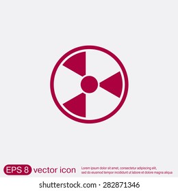 nuclear danger icon