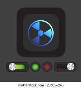 nuclear danger icon