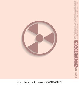nuclear danger icon