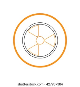 nuclear danger icon