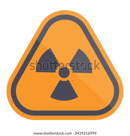Nuclear danger icon cartoon vector. Power nuke. Boat missile bomb