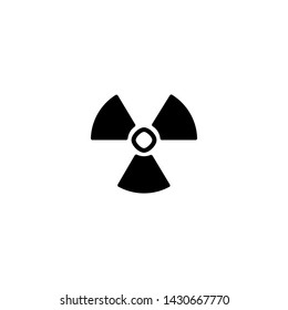 Nuclear danger icon. Toxic sign