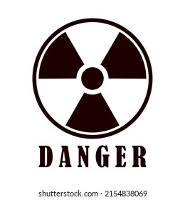 nuclear danger signal isolated icon