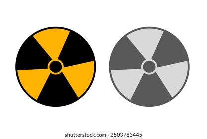 Peligro nuclear Ilustración vectorial de guerra