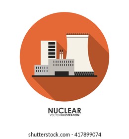 Nuclear design. danger and industry concept