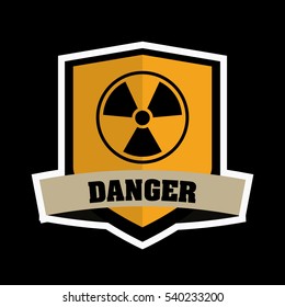 Nuclear design. danger and industry concept