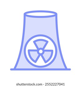 Ícone de linha duotônica nuclear , vetor, pixel perfect, arquivo ilustrador