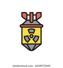 Atombomben-Symbol, Vektorgrafik
