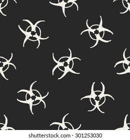 nuclear energy doodle seamless pattern background