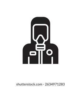 Nuclear Energy Hazmat Filled Icon Vector Illustration