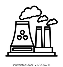 Nuclear Energy Icon Design For Personal And Commercial use