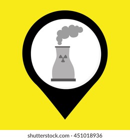 nuclear energy isolated icon design, vector illustration  graphic 