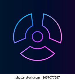 Nuclear energy nolan icon. Simple thin line, outline vector of biology icons for ui and ux, website or mobile application