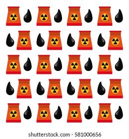 Nuclear energy plant icon vector illustration graphic design