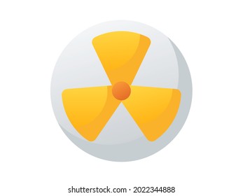 energía nuclear energía renovable un icono aislado con estilo suave