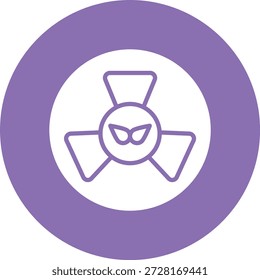 Ilustração do design do ícone do vetor da energia nuclear