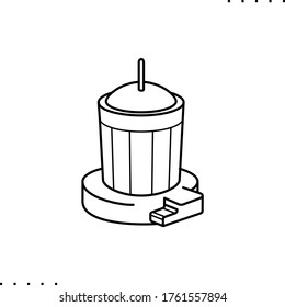  Ein Vektorsymbol für Kernenergie in Umrissen 