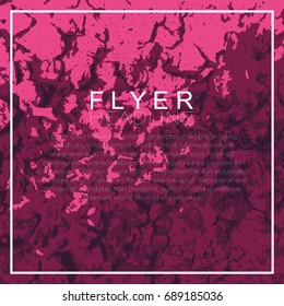 Nuclear explosion background. Electronic music festival poster. Club party Poster design and event. Vector illustration on grunge texture background.