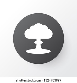 Nuclear explosion icon symbol. Premium quality isolated atom element in trendy style.