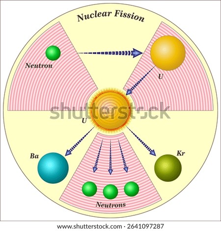 Nuclear fission is a reaction in which the nucleus of an atom splits into two or more smaller nuclei. The fission process often produces gamma photons, 