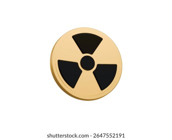 renderização de ilustração 3d do ícone nuclear
