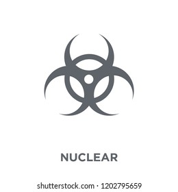 Nuclear icon. Nuclear design concept from Army collection. Simple element vector illustration on white background.
