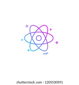 Nuclear icon design vector 
