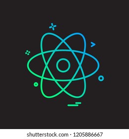 Nuclear icon design vector