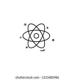 Nuclear icon design vector 