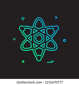 Nuclear icon design vector