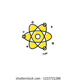 Nuclear icon design vector 