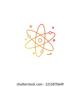 Nuclear icon design vector 