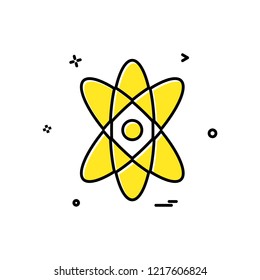 Nuclear icon design vector