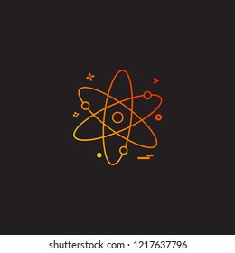 Nuclear icon design vector 