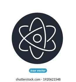 nuclear icon. Energy Types symbol template for graphic and web design collection logo vector illustration